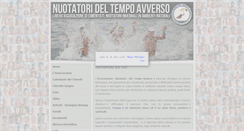 Desktop Screenshot of nuotatorideltempoavverso.org